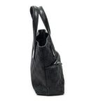 Gucci Mini Front Pocket Tote Black GG Canvas — view 4