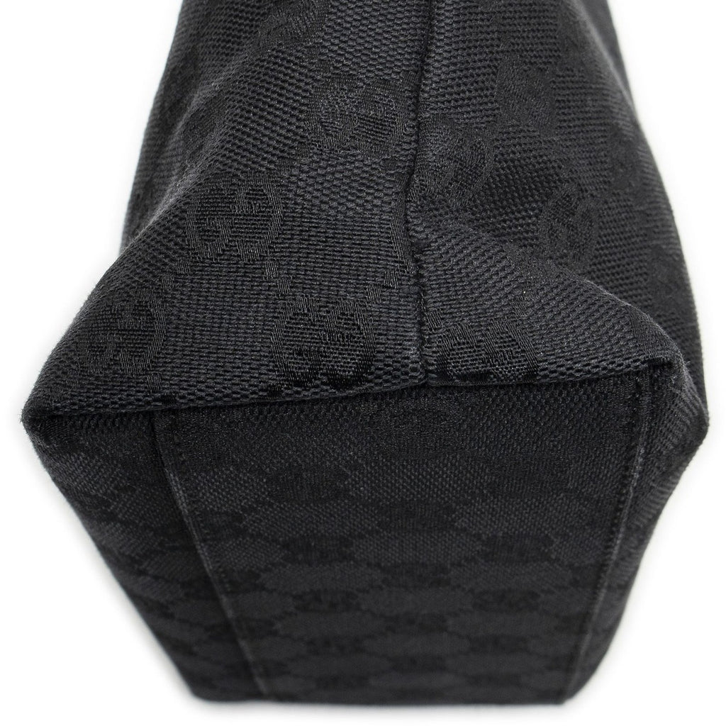 Gucci Mini Front Pocket Tote Black GG Canvas — view 7