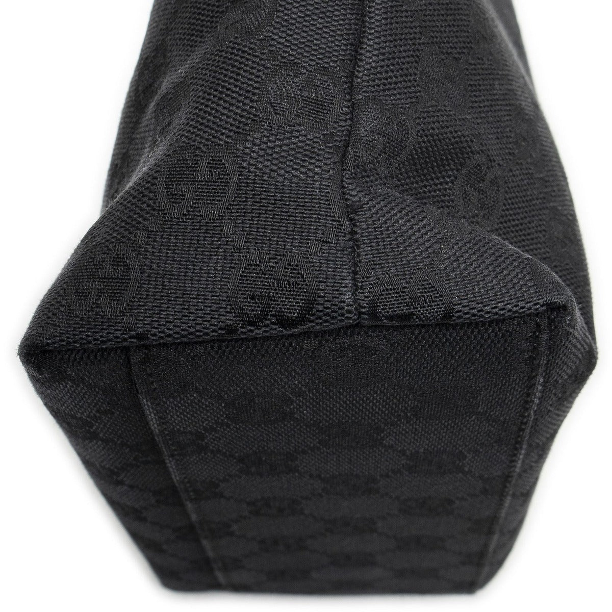 Gucci Mini Front Pocket Tote Black GG Canvas — view 7