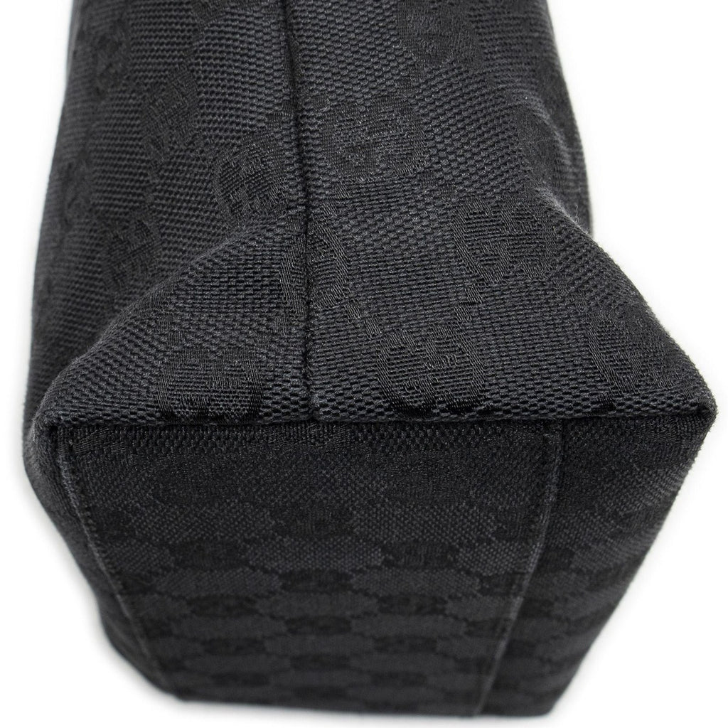 Gucci Mini Front Pocket Tote Black GG Canvas — view 8