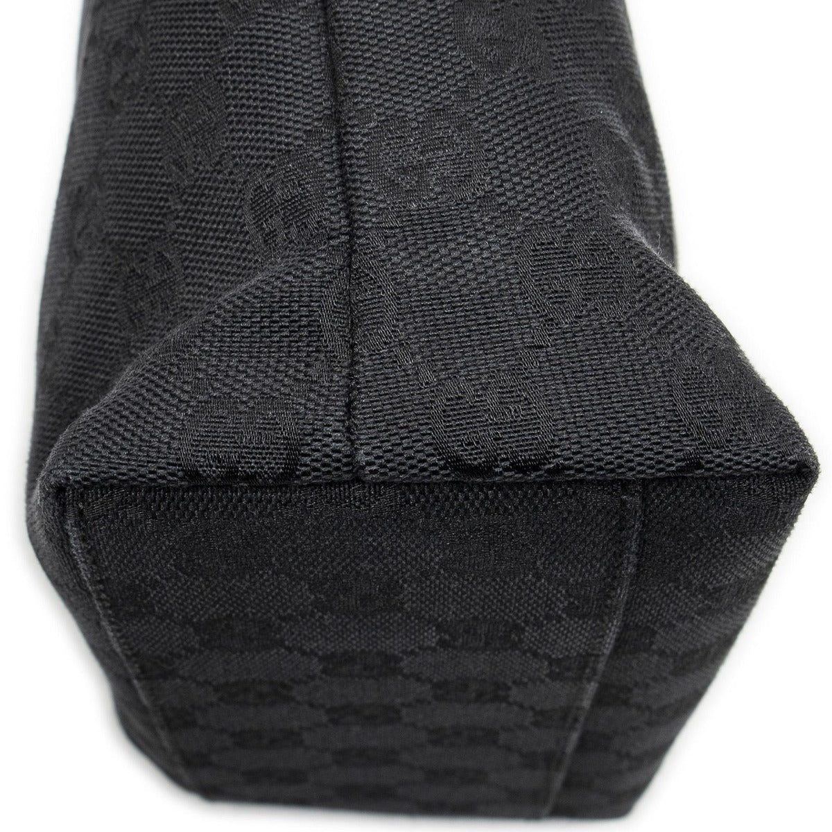 Gucci Mini Front Pocket Tote Black GG Canvas — view 8