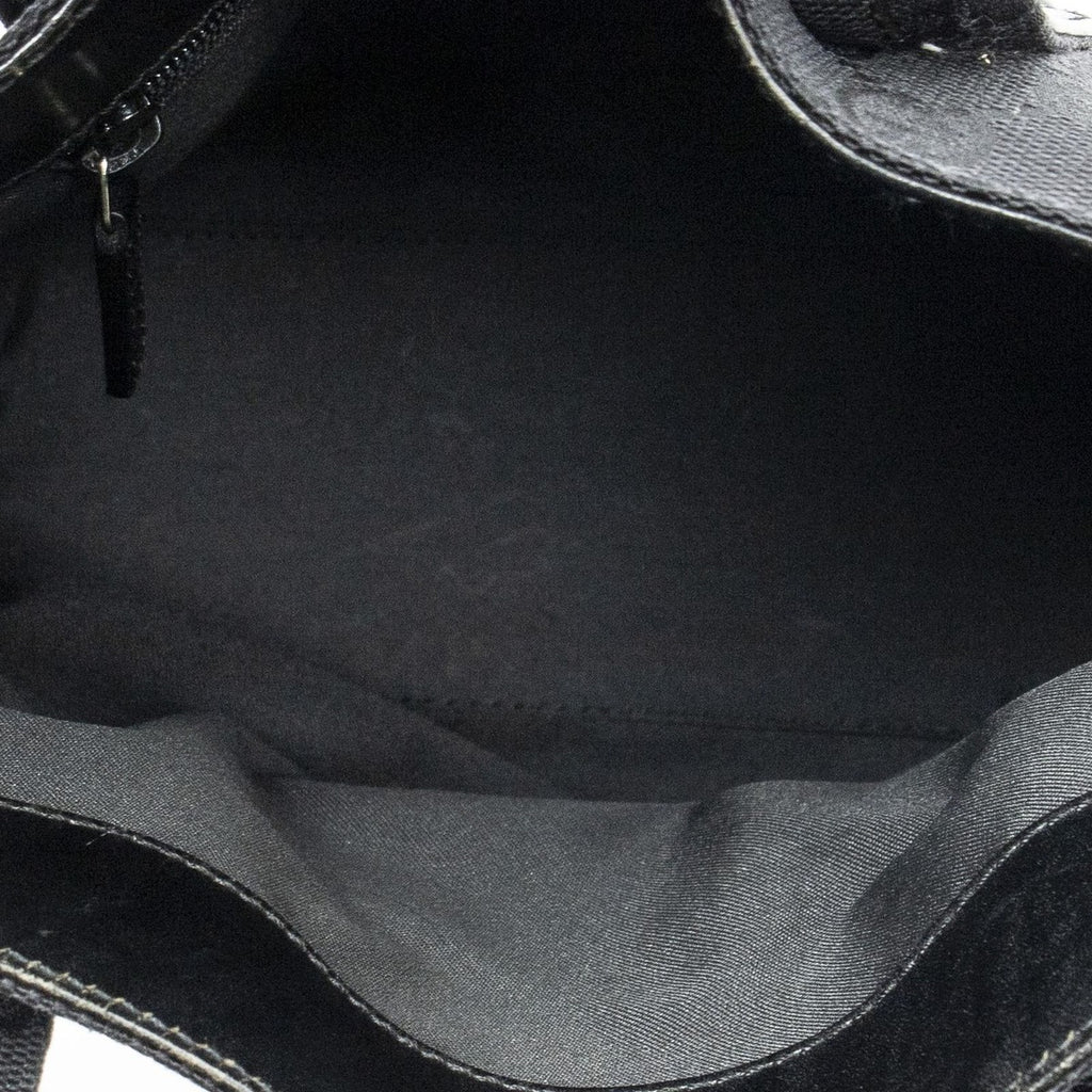 Gucci Mini Front Pocket Tote Black GG Canvas — view 9