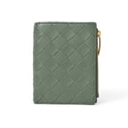 Bottega Veneta Wallet Fold Mini Intrecciato Mint — view 4