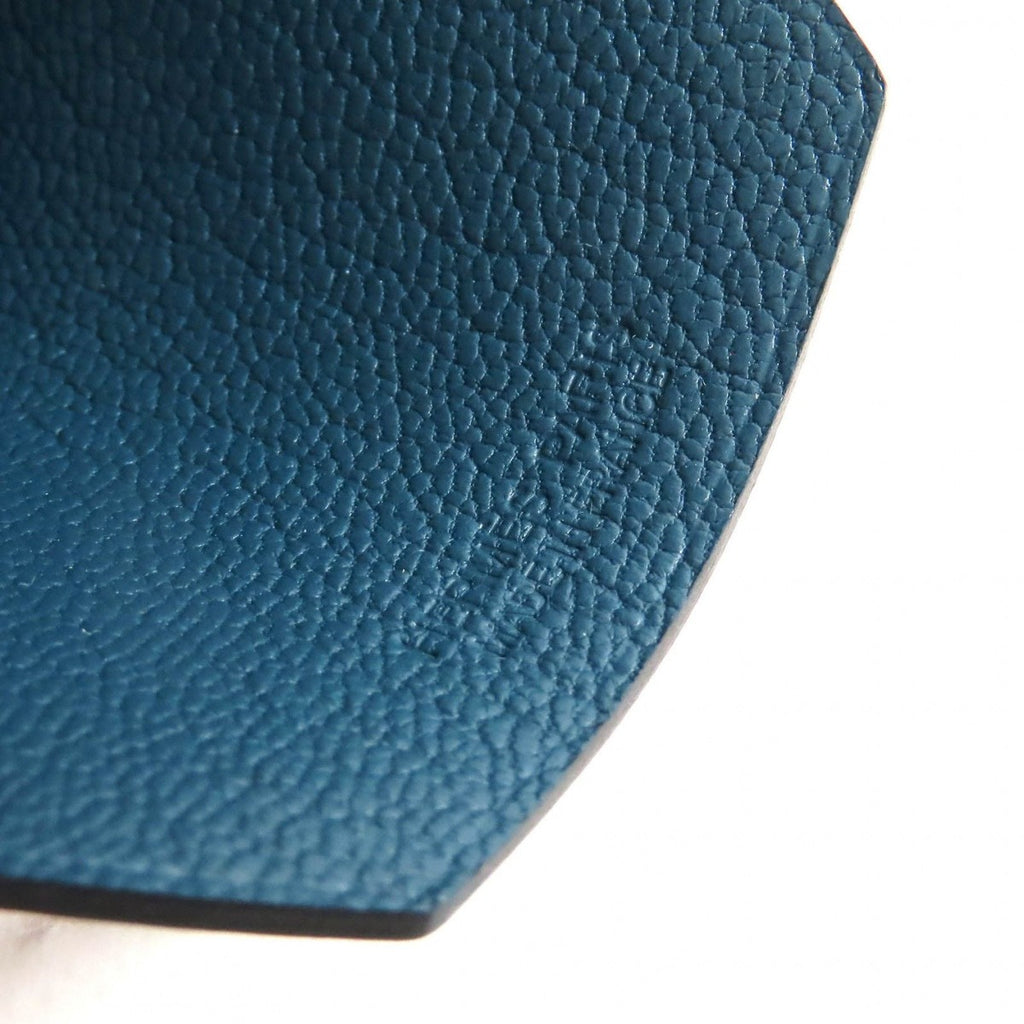 Hermes Leather Year'S Key Crochette Bag Charm Navy — view 6