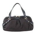 Gucci Diamante Satchel Leather Canvas Tote Shoulder
