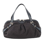 Gucci Diamante Satchel Leather Canvas Tote Shoulder