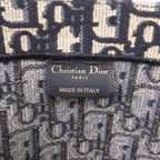 Christian Dior Book Tote Large Oblique M1286 Zritx Canvas Navy Bag 0095 — view 9