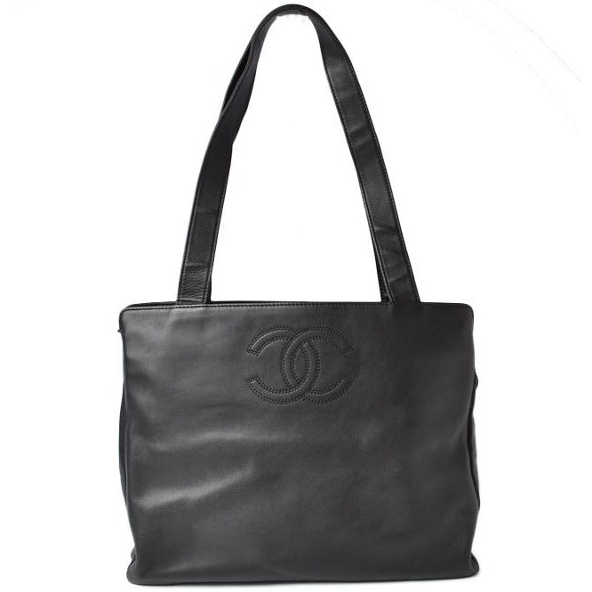 Chanel Tote A4 Lamb Leather Black