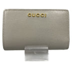 Gucci Bifold Wallet Script Zip Around Light Gray