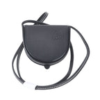 Loewe Heel Pouch Mini Shoulder Leather Crossbody Anagram Black
