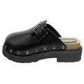 Dior Quake Leather Clog Sandals Sabot Platform 39 Black