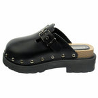 Dior Quake Leather Clog Sandals Sabot Platform 39 Black