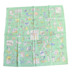 Hermes Carre 70 Scarf Libre Silk Green