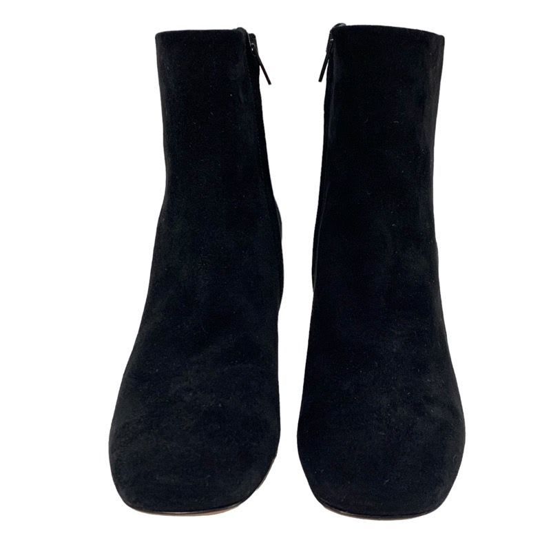 Celine Boots Short Shoes Bang Metal Heel Suede Black Silver — view 2