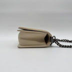 Chanel Shoulder Bag Boy Stitch CC Logo Leather Ivory with Shield Silver — view 3
