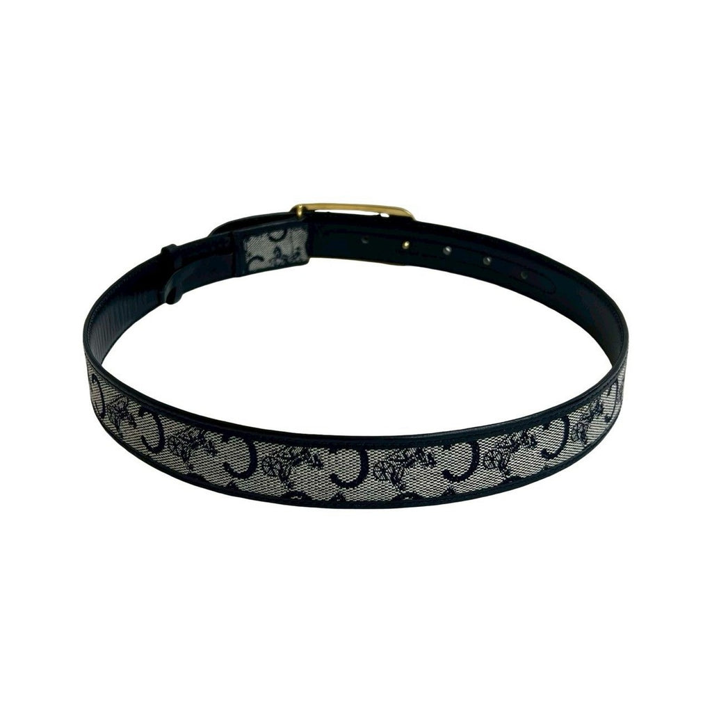 Celine Vintage Horse Carriage Hardware Buckle Logo Leather Belt — view 4