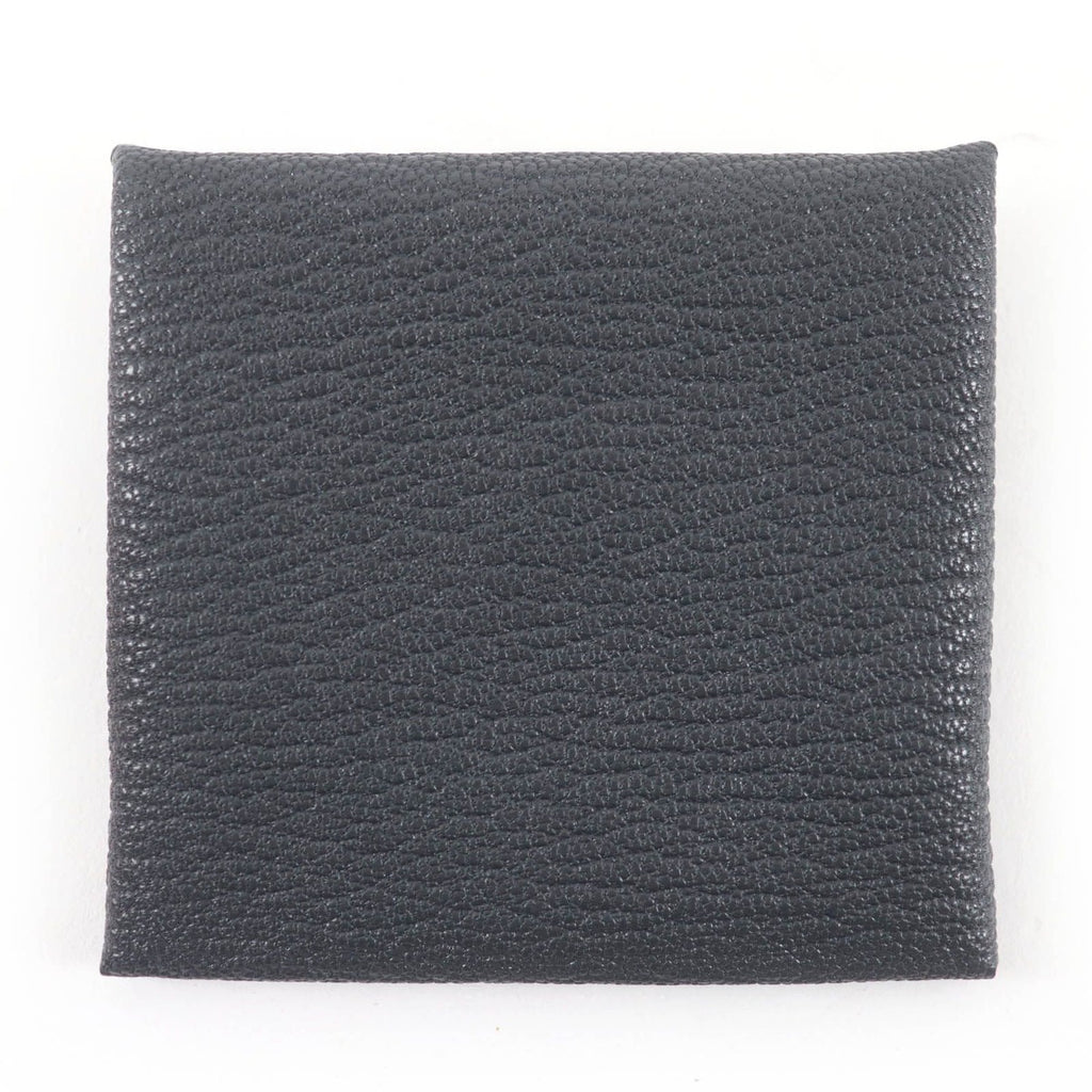 Hermes Bastia Verso Chevre Grimisty Noir Black Coin Case — view 3