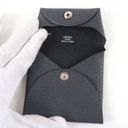 Hermes Bastia Verso Chevre Grimisty Noir Black Coin Case — view 6