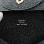 Hermes Bastia Verso Chevre Grimisty Noir Black Coin Case — view 7