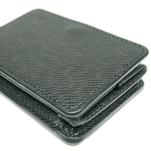 Louis Vuitton Taiga Coin Purse Noir Black RFID Case — view 5