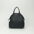 Bottega Veneta Intrecciato Tote Black Silver Handbag