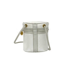 Gucci Vintage Micro GG Logo Leather Mini Shoulder Bag Vanity White — view 3