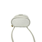 Gucci Vintage Micro GG Logo Leather Mini Shoulder Bag Vanity White — view 4