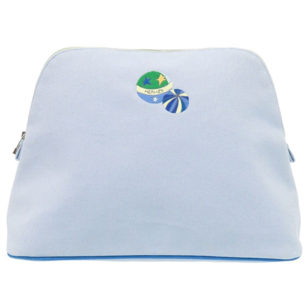 Hermes Bolide Pouch 30 GM Cotton Light Blue