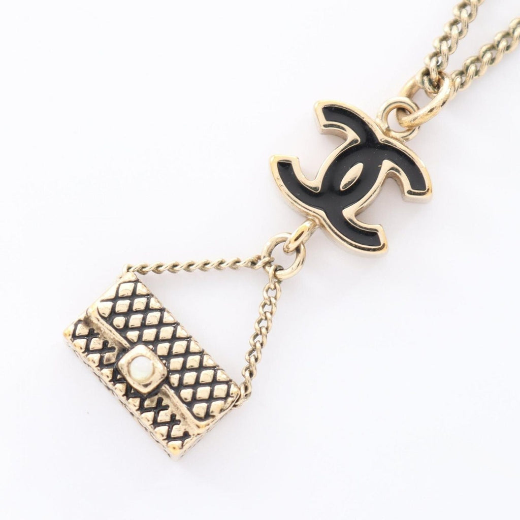 Chanel Necklace Heremark Quilted GP