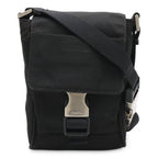 Prada Triangle Logo Shoulder Bag Pochette 2-Way Waist Pouch Body Leather