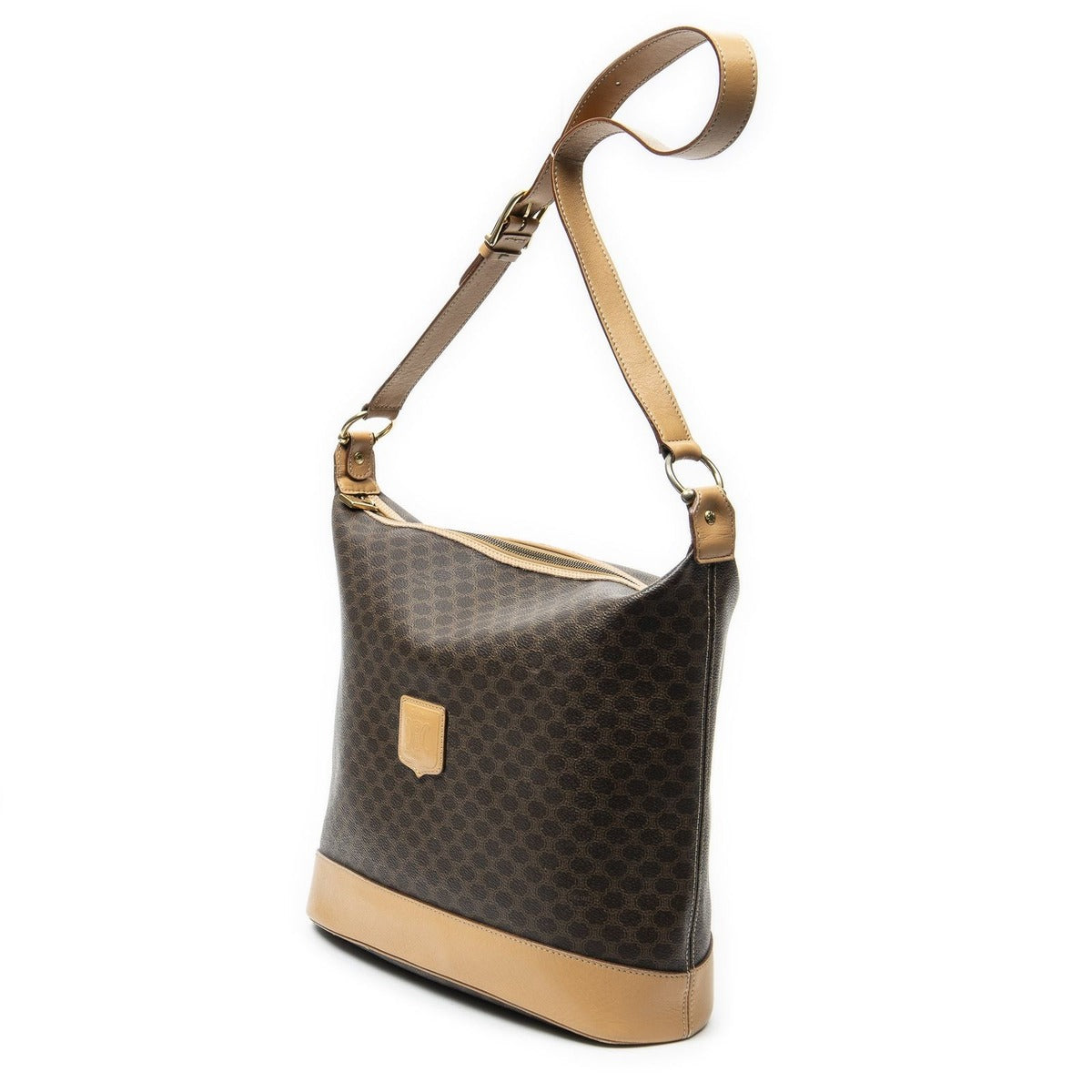 Celine Zip Messenger Brown Light Macadam Canvas Brown. — view 2