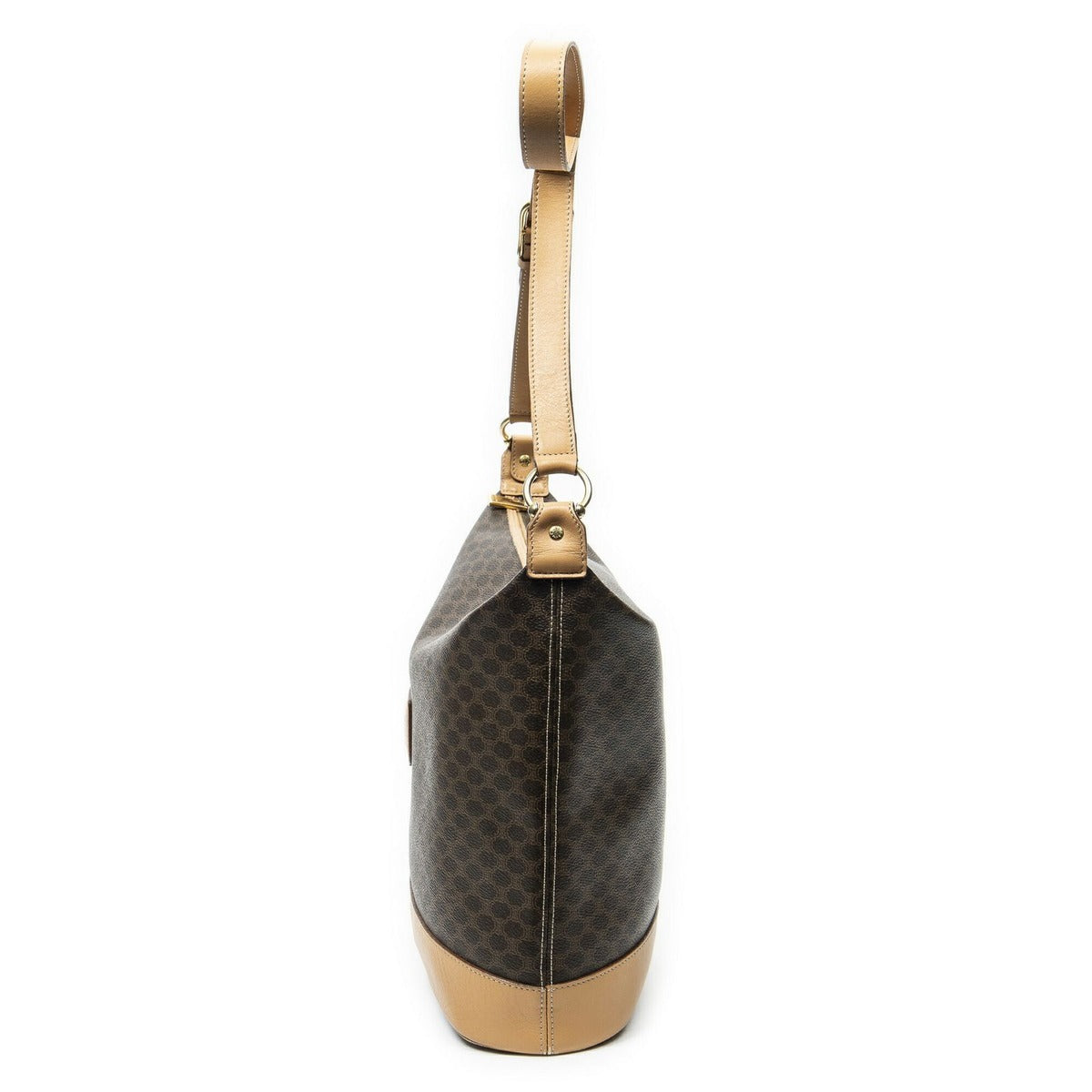 Celine Zip Messenger Brown Light Macadam Canvas Brown. — view 3