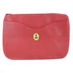 Dior Leather Red Clutch Bag