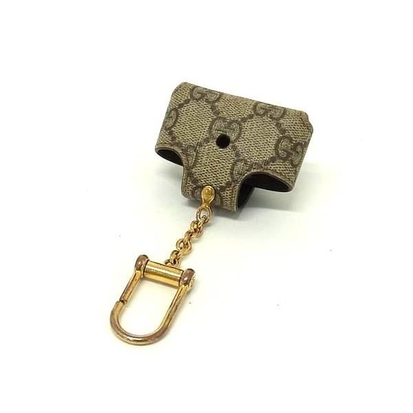 Gucci GG Marmont Pattern Ophidia Air Pods Pro Case Key Holder Brown — view 2