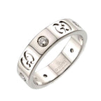 Gucci Icon Ring Diamond 18k WG White Gold 750