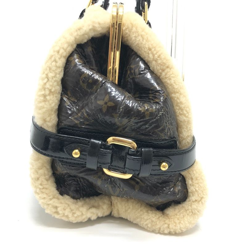 Louis Vuitton Handbag Storm Patent Leather Brown Marron — view 3