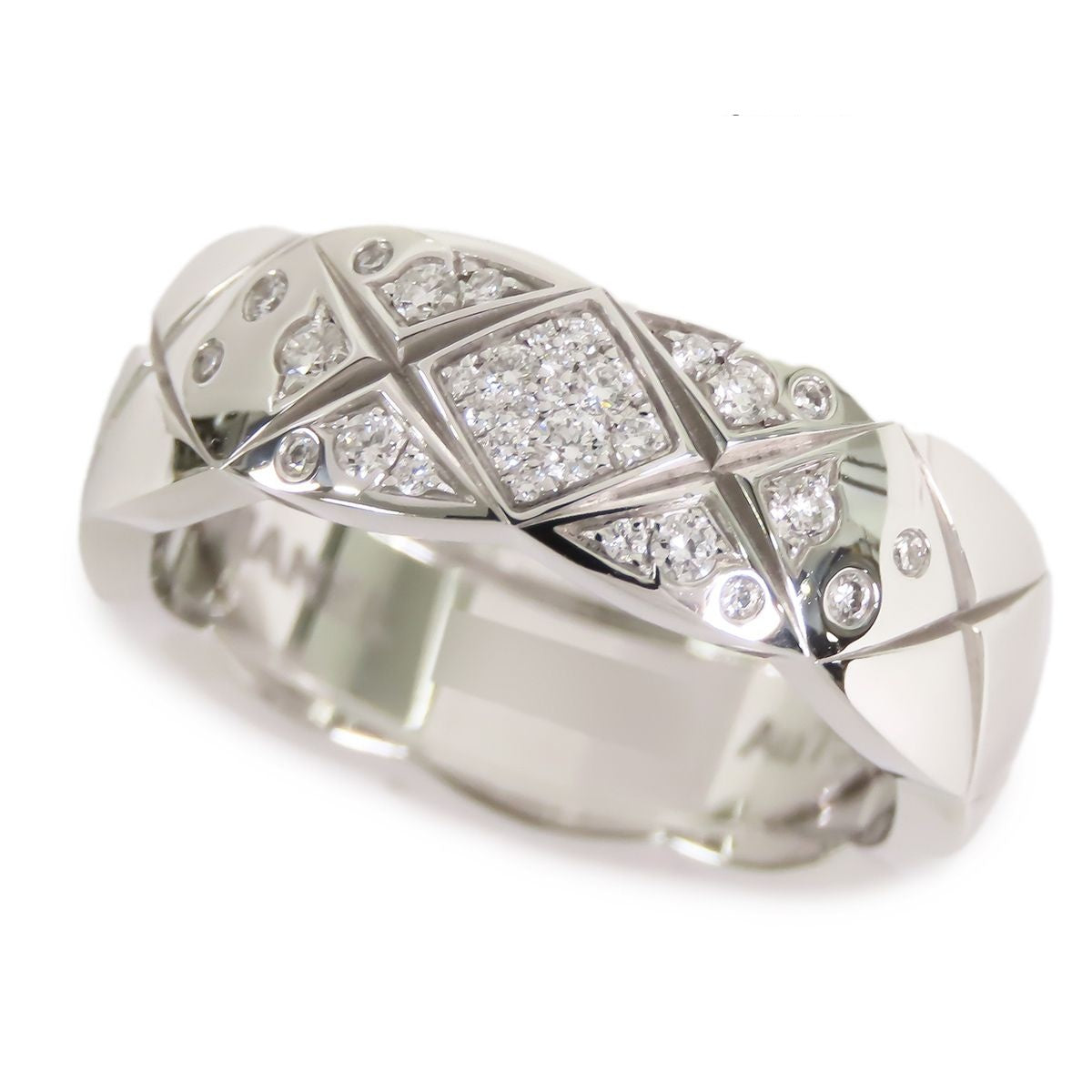 Chanel Coco Crush Medium Ring White Gold 18K Diamond