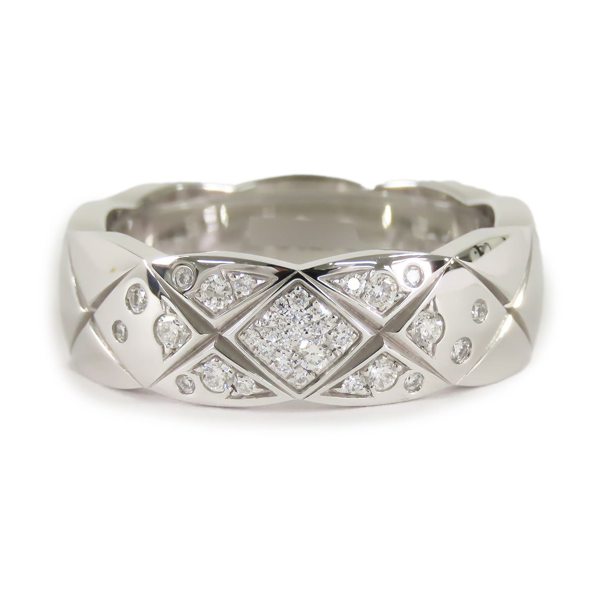 Chanel Coco Crush Medium Ring White Gold 18K Diamond — view 2