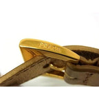 Prada Leather Bag Shoulder Strap Belt Crossbody Gold — view 4