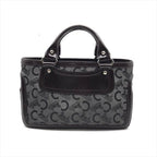 Celine Horse Carriage Signature Hand Tote Enamel Leather Brown — view 3
