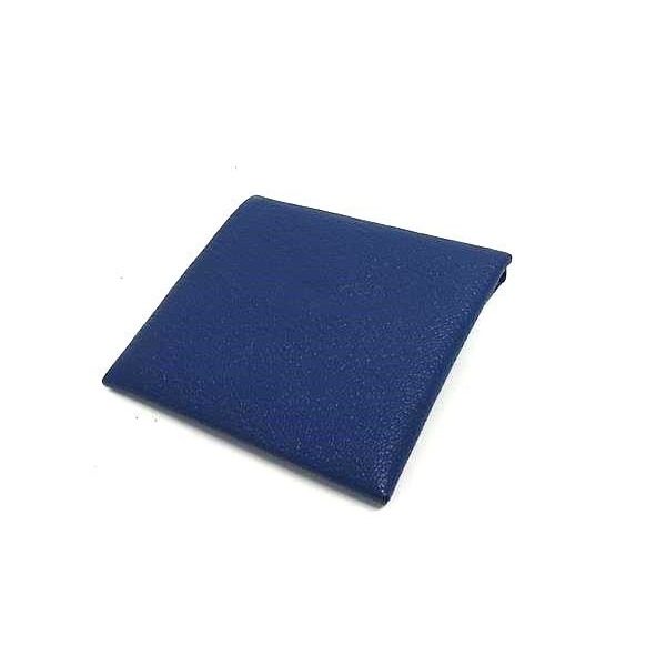 Hermes Bastia Chevre Coin Purse Navy — view 2