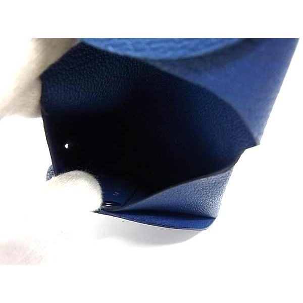 Hermes Bastia Chevre Coin Purse Navy — view 4