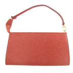 Louis Vuitton Epi Pochette Axe Soir Kenyan Brown Accessory Pouch 0982