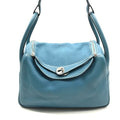 Hermes Lindy 30 2-Way Bag Taurillon Clemence Blue Jean Ladie Jeans