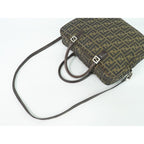 Fendi Zucca 2-Way Business Shoulder Bag Canvas Brown — view 4