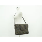 Fendi Zucca 2-Way Business Shoulder Bag Canvas Brown — view 6