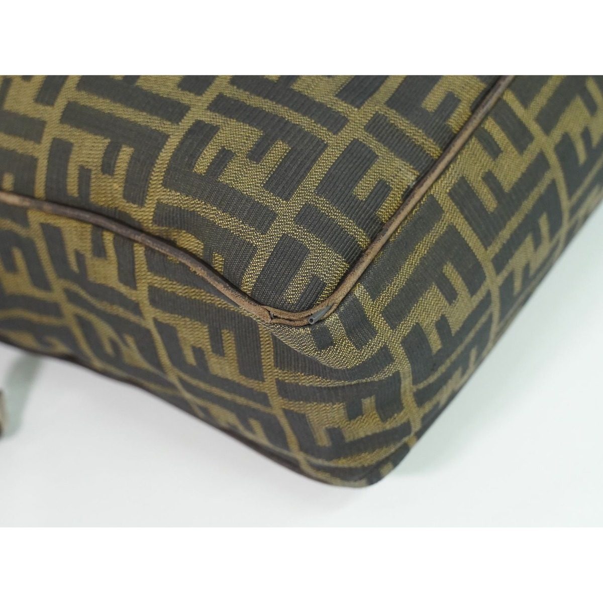 Fendi Zucca 2-Way Business Shoulder Bag Canvas Brown — view 7