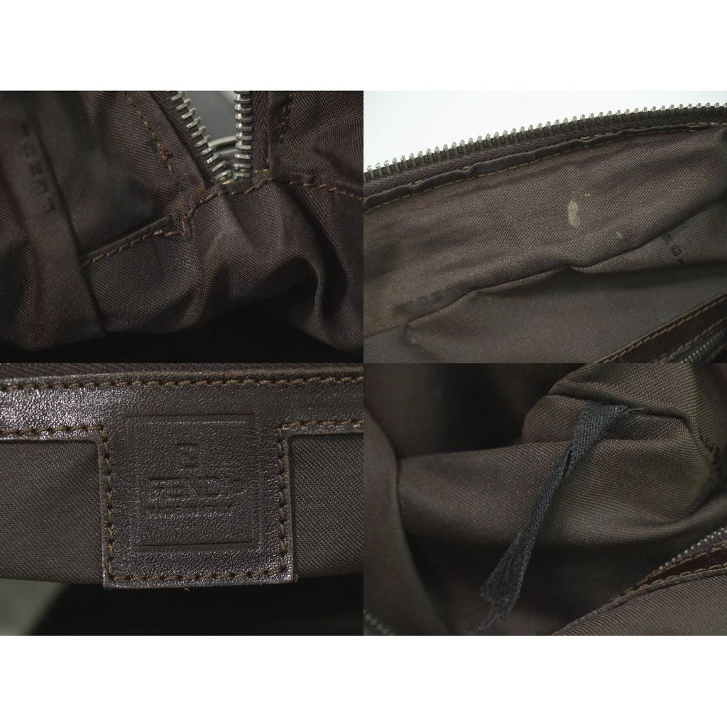 Fendi Zucca 2-Way Business Shoulder Bag Canvas Brown — view 9