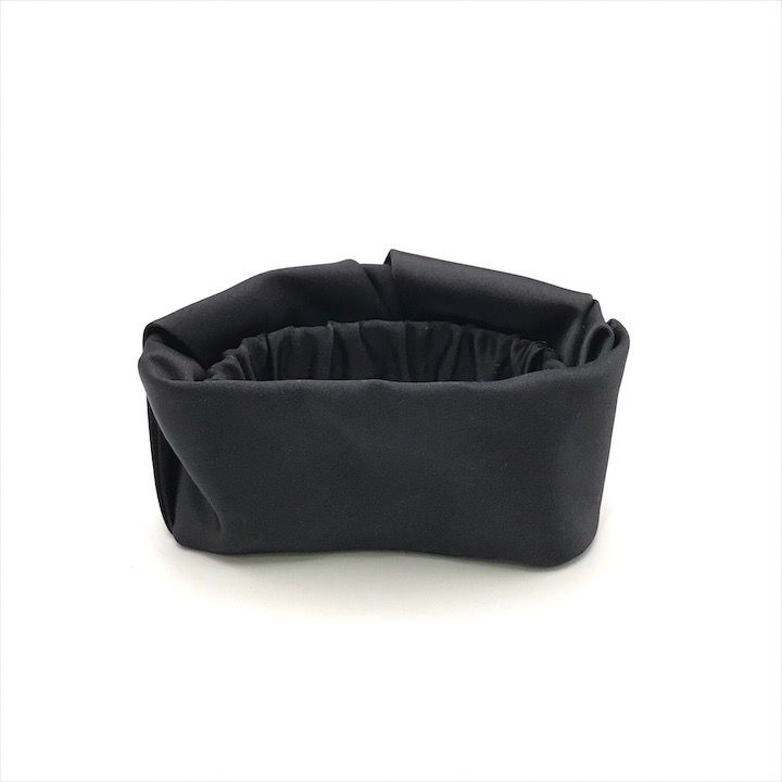 Prada Satin Scrunchie Hair Tie Black — view 2