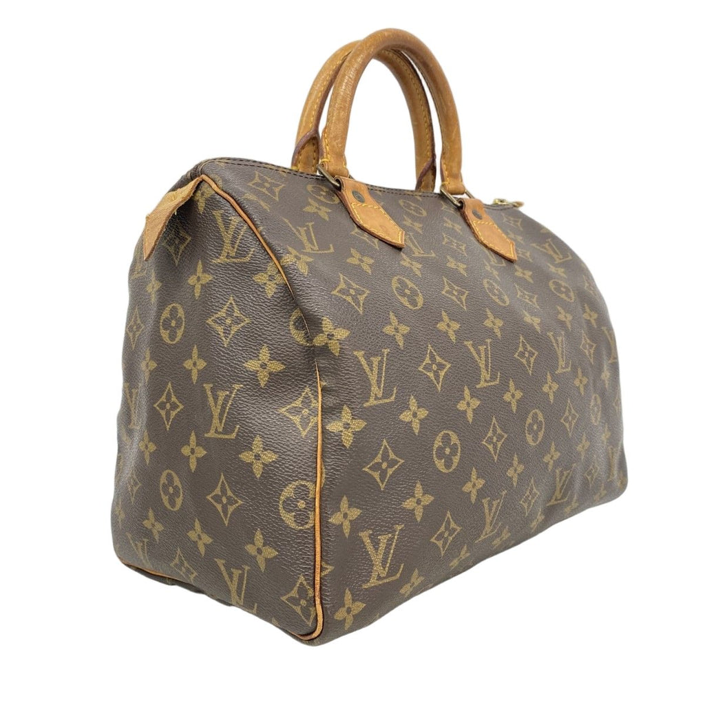 Louis Vuitton Handbag Monogram Speedy 30 Brown — view 2